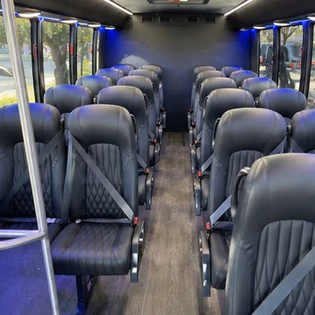 25 passenger minibus interior
