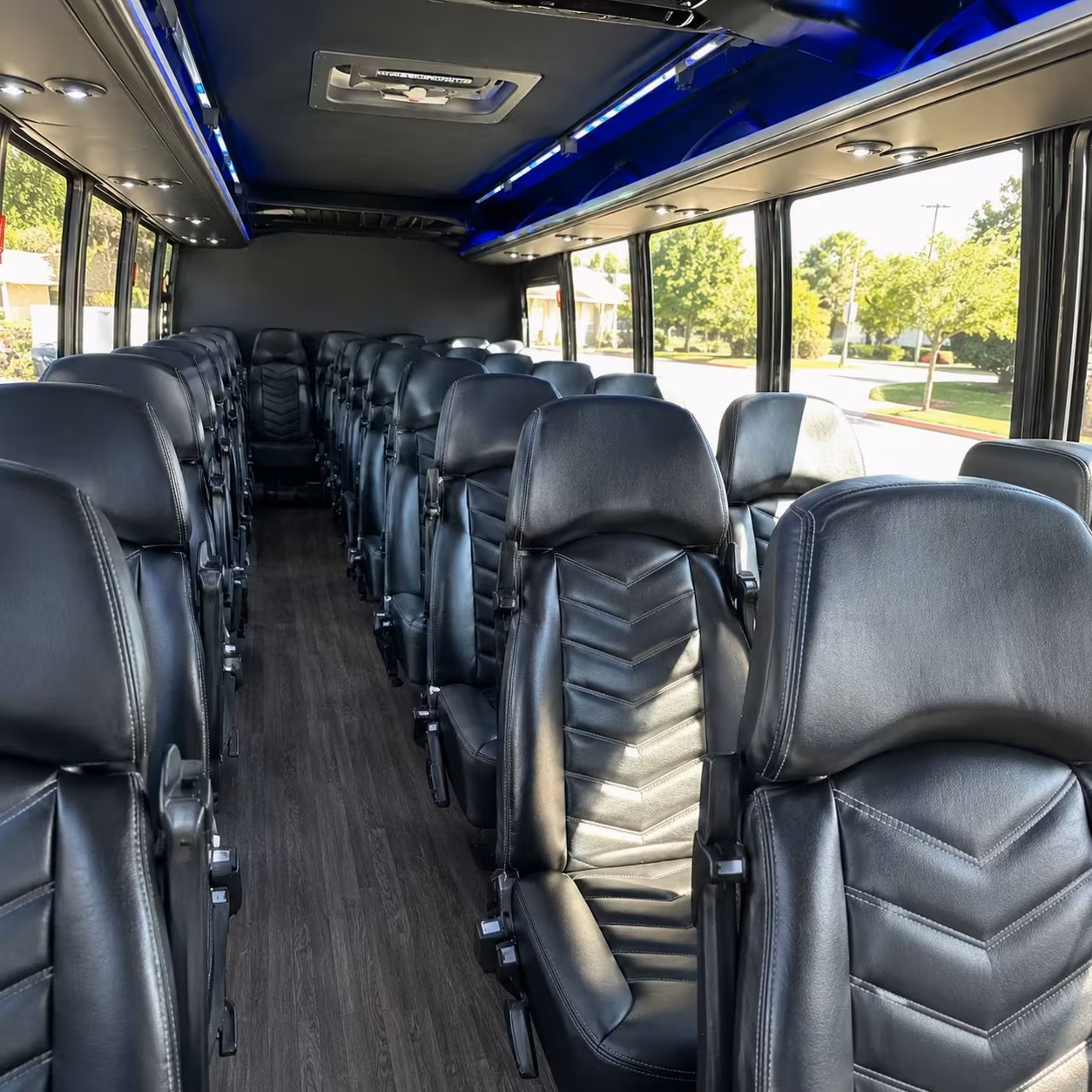 30 passenger minibus interior