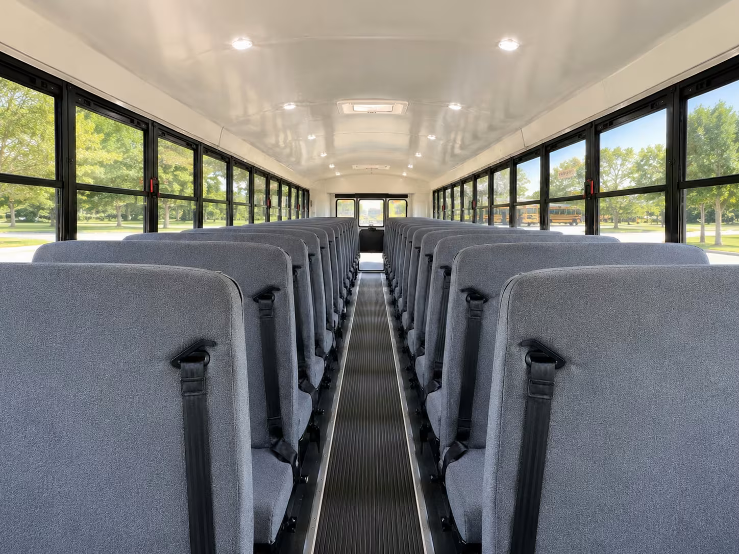 school bus inside
